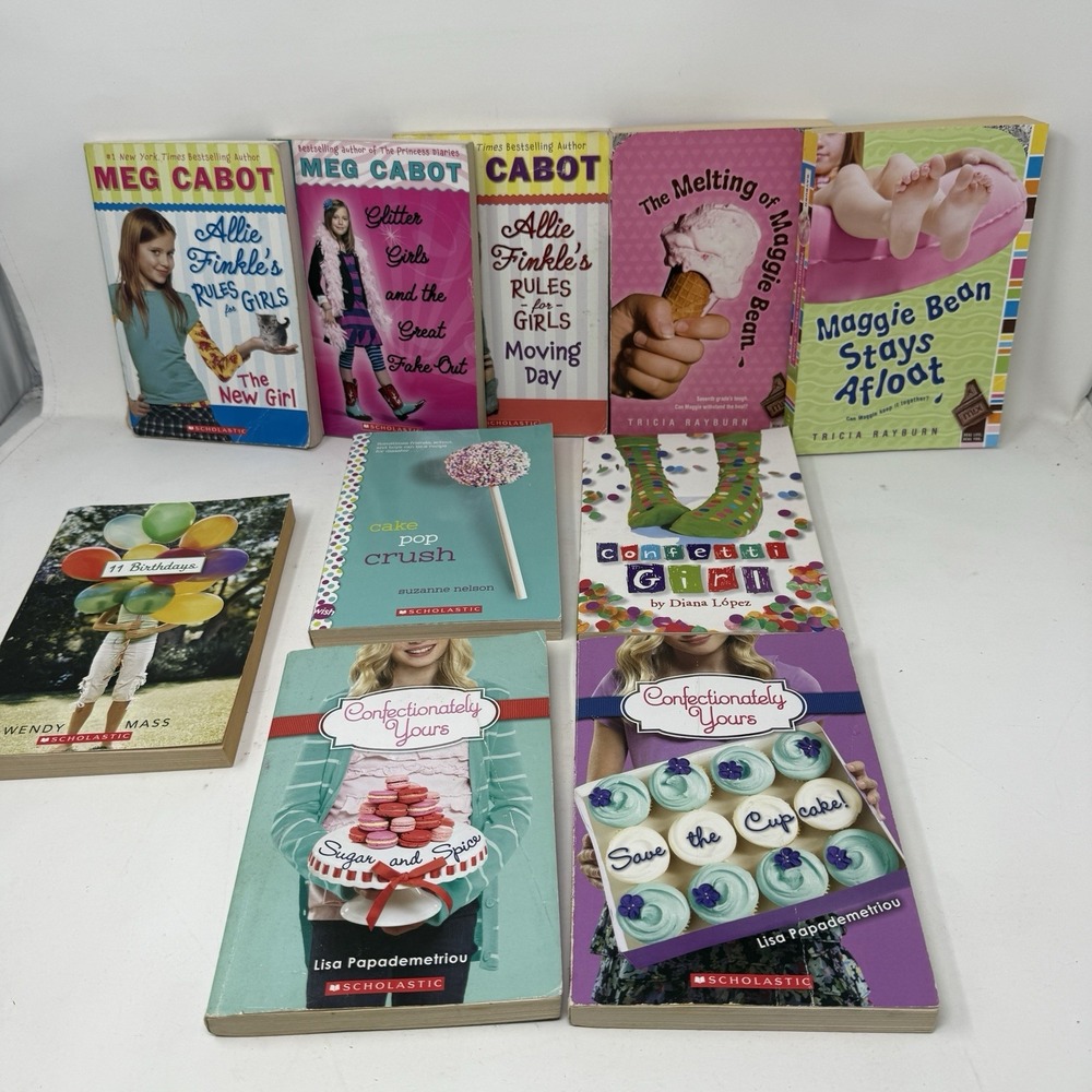 Lot of 10 Chapter Books for GIRLS - Meg Cabot, Confectionaly Yours, Maggie Bean